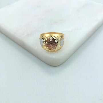 18K Gold Layered Oro Laminado Ring   Freeform Style